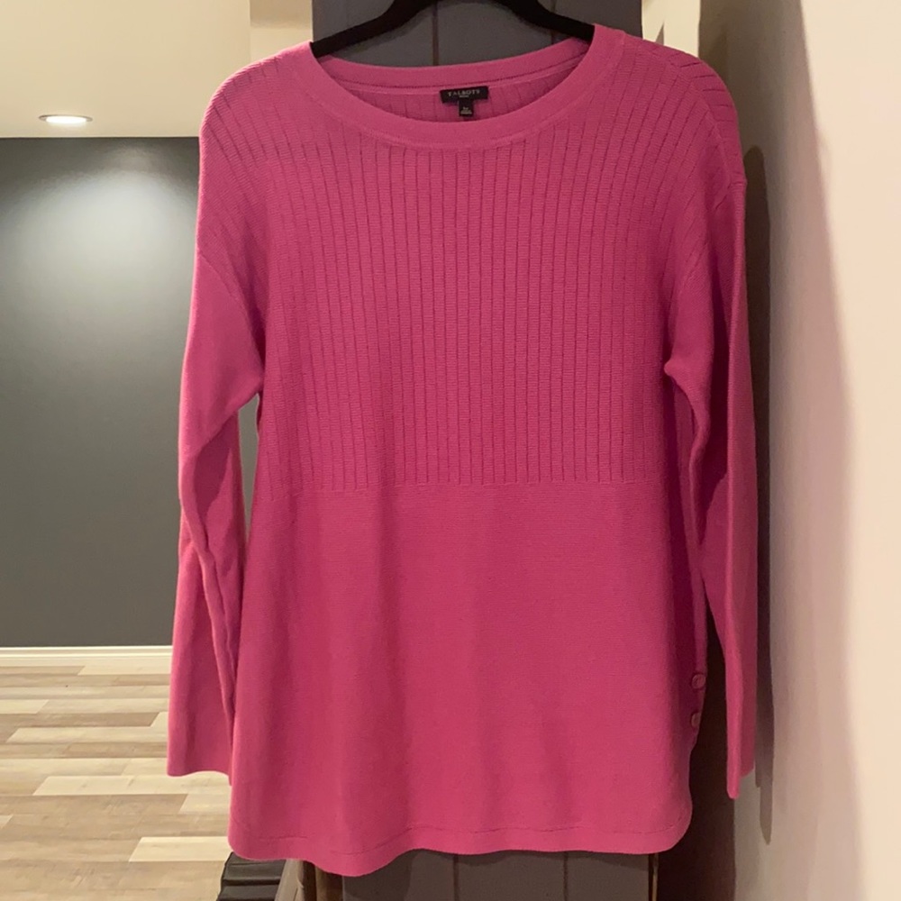 Talbots , pink long sleeve sweater